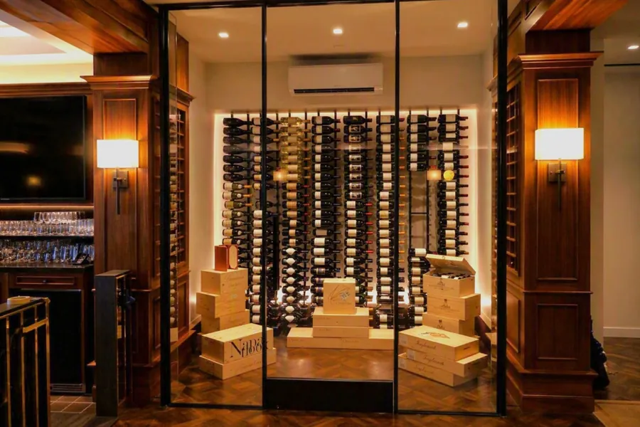 Glass Wine Wall, Los Angeles Country Club